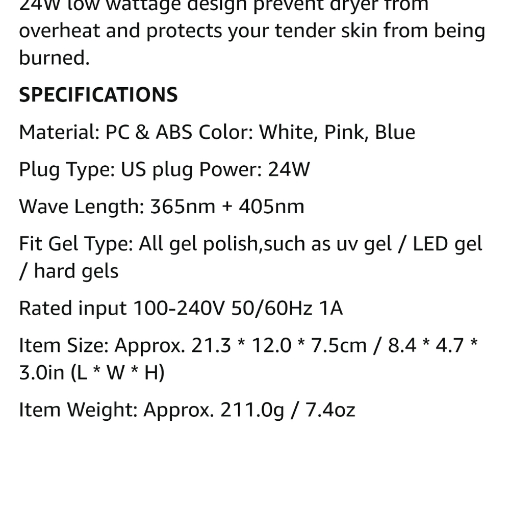 LED nail lamp - Picture 3 of 5